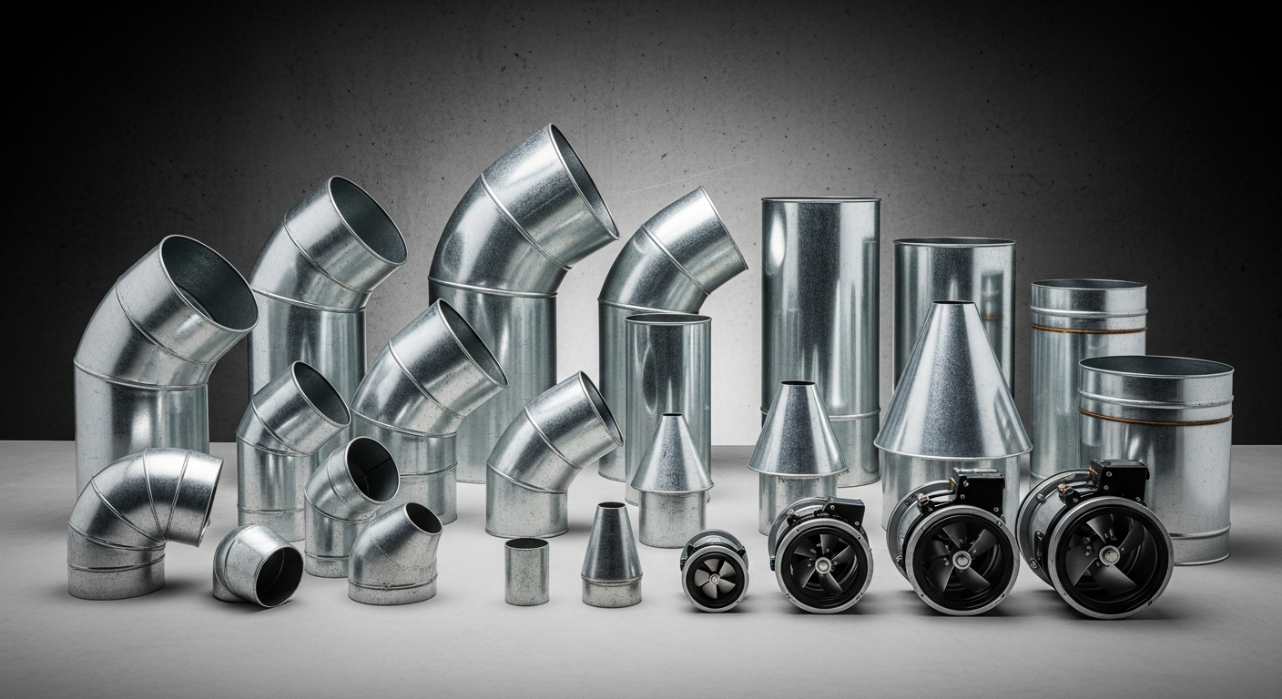 Kształtki wentylacyjne — produkty wentylacyjne w ofercie hurtowni Ventido Szczecin