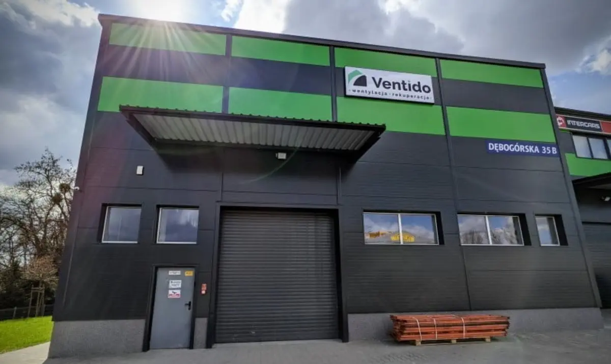 Siedziba hurtowni Ventido w Szczecinie — ul. Dębogórska 35b